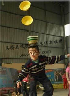 中国传统杂技顶碗